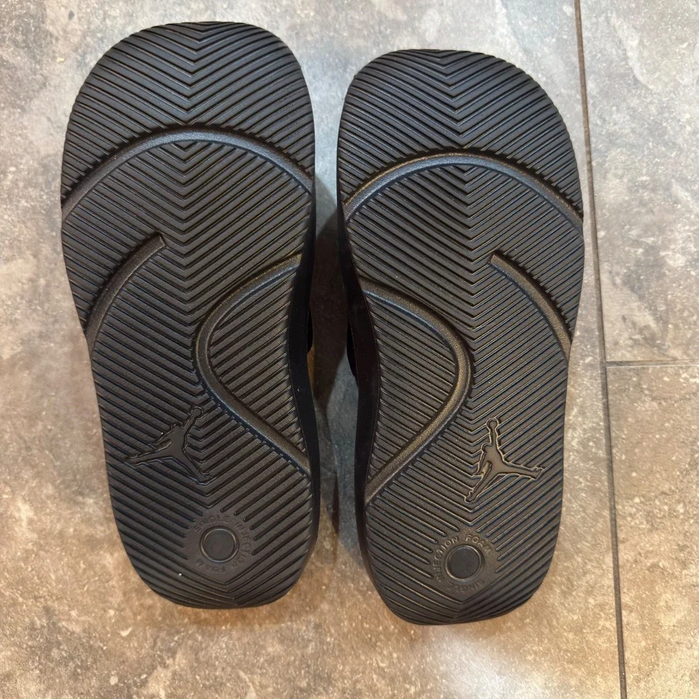 Jordan Franchise Slides Men's Size 10 Black/White Sandals (HF3263 001)